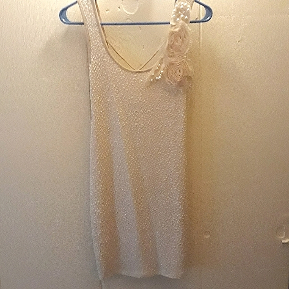 Women’s sparkly pearl dress formal party dance event preppy sexy bodycon summer